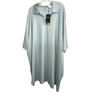 Callaway Aruba Blue Opti-Dri 4XL Mens Eco Golf Shirt NEW W Tags